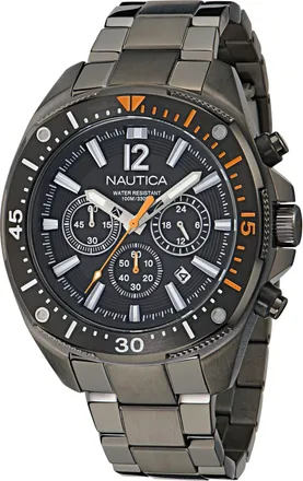 Nautica Mens Nct Blue Sail Chronograph Stainless Steel Watch