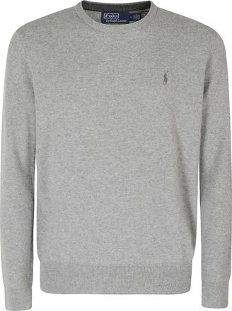 Polo Ralph Lauren Fawn Grey Crewneck Merino Wool Pullover Sweater
