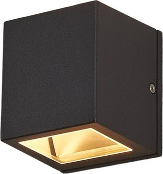 Lucande Lucande - L&aacute;mpara De Pared Exterior maurice En Negro Aluminio