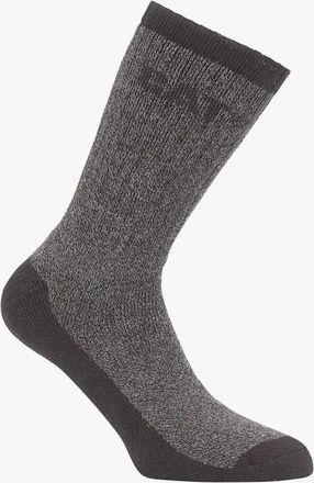 CAT Mens CAT THERMO Mens Boot Socks 2 Pairs - Grey - Size: 6.5/7.5/6/8.5/11/8/7/9.5/9/10/10.5