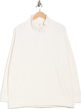 90 Degree by Reflex Silicon Fleece Half Zip Pullover in White Dove at Nordstrom Rack, Size X-Small