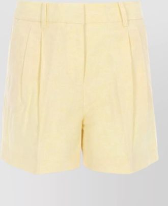 Michael Kors linen shorts pleated front belt loops