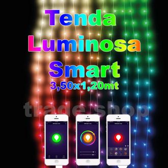 Trade Shop Trade Shop Traesio - Trade Shop - Luminosa Tend With Smart Remote Control Con App 288 Led Luz Rgb 3,50x1,20mt