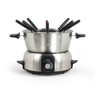 Livoo Appareil &Agrave; Fondue &Eacute;lectrique Livoo Doc263 - 8 Personnes, 1,8l, 1000w, Accessoires Inclus