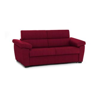 Dmora Sof&aacute; Cama 2 Plazas Quintiliana, Sof&aacute; Convertible Para Sal&oacute;n, Acolchado, Desenfundable, Calidad 100% Made In Italy, 205x95 H100 Cm, Rojo - Dmora