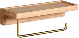 OEM Portarrollos Papel Higi&eacute;nico, Wc, Portarrollos Papel Higi&eacute;nico Madera, 28x10cm, Papel Acero Inoxidable Madera, Papel Acero Inoxidable, Papel