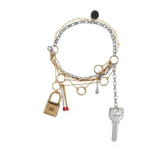Dsquared2 Accessoires, Dames, Grijs, ONE Size, Zilveren Armband