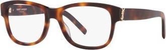 Saint Laurent 53mm Oval optical glasses in Tortoise at Nordstrom