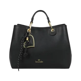 Braccialini Tassen, Dames, Zwart, ONE Size, Satijn, Beth Handbag