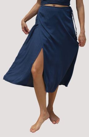 Stone Fox Swim Holiday Midi Skirt in Azul at Nordstrom, Size X-Small