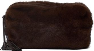 P.A.R.O.S.H. Rectangular Faux Fur Zip Clutch