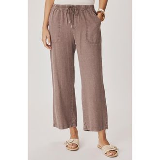 Splendid Angie Crop Wide Leg Pants in Wicker at Nordstrom, Size X-Large