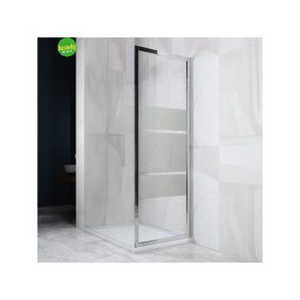 Mobo Lato doccia fisso Senna Silqua by Mobo serigrafato spess. 6mm h 195 x 88/90 cm