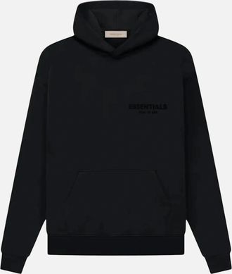 Fear of God Mens Fear Of God Black Essential Hoodie - Size: 36