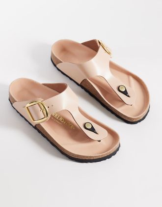 Birkenstock Gizeh - Ciabatte High Shine new beige-Neutro