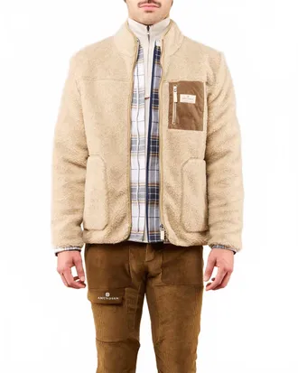Amundsen & Scott Heroes Wool Fleece Jacket In Natural
