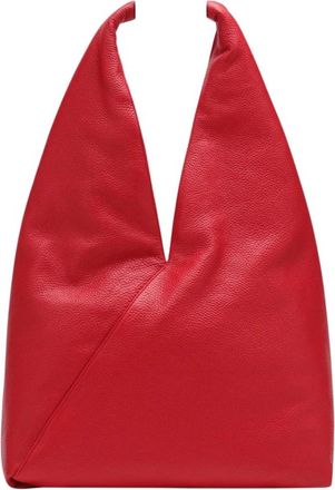 Maison Margiela Japanese Jewel Handbag - Dames - Schoudertassen - Rood - ONE Size - Leer - Tassen