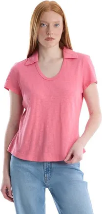 Wilt Short Sleeve Polo Tee in Pink Lemonade at Nordstrom, Size X-Small