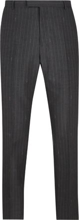 Gucci Broek met krijtstreep en riemlus - Grijs