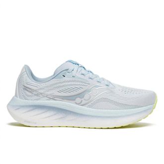 Saucony Womens Ride 18 Shoes In Ice Melt/dream