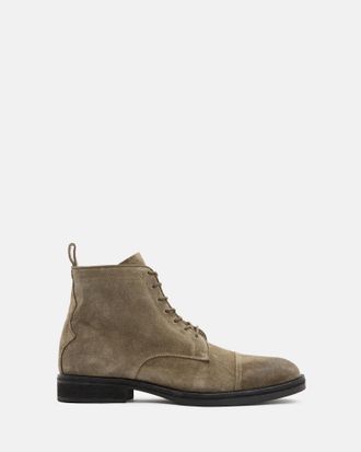 AllSaints Mens Suede Drago Suede Lace Up Boots, Size: 11