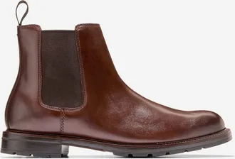 Cole Haan Mens Roundhill Grand Waterproof Chelsea Boots - Brown Size 10.5