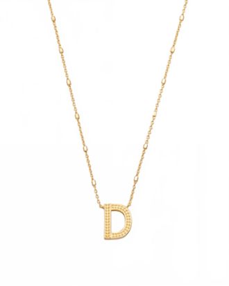 Kendra Scott Womens Letter D Pendant Necklace In Gold Metal