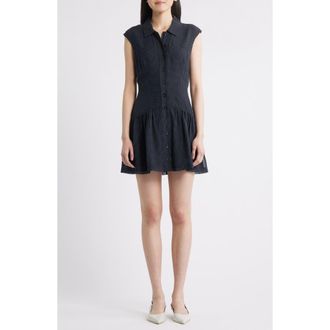 Frame Denim The Silk Day Minidress in Navy Multi at Nordstrom Rack, Size X-Large
