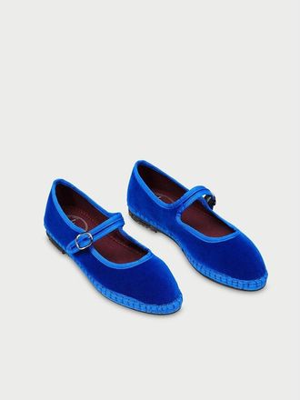 Flabelus Mary-Jane ballerinas in fluweel Oe