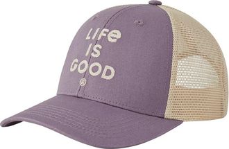 Life is good Stacked Trucker Hat