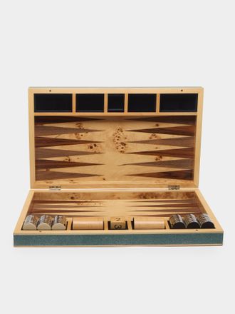 Forwood Design Faux Shagreen Large Backgammon Set