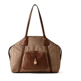 Borbonese Shoulder Bags, female, Brown, Size: ONE SIZE Borbonese Bags.. Brown