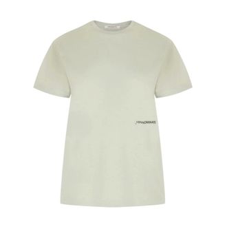 Hinnominate T-Shirts, female, Green, Size: XS Cotton T-Shirt