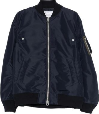 sacai Jassen, Heren, Blauw, S, Nylon, Nylon Bomberjack