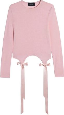Simone Rocha Bow-detail Long-sleeve T-shirt
