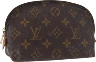 Louis Vuitton Pre-owned Pouch - Dames - Vintage Mini Tas - Bruin - ONE Size - Leer - Vintage