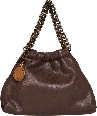 Stella McCartney Falabella Mini Schoudertas - Dames - Mini tas - Bruin - ONE Size - Polyester - Tassen