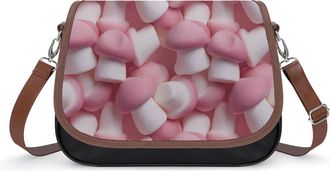 Generic Mushroom Marshmallow Candy Fashion Womens Crossbody Bags Novelty Handbag Shoulder Bag Purse