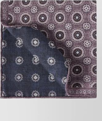 Brunello Cucinelli silk printed pocket square