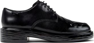 Camper Twins leren veterschoenen - Zwart