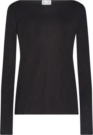 Wolford Pure Top Lange Mouwen - Dames - Longsleeves - Zwart - XS - Wol - Tops