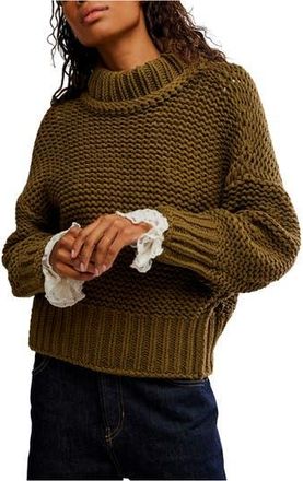 Free People My Only Sunshine Sweater in Oregano at Nordstrom Rack, Size Large