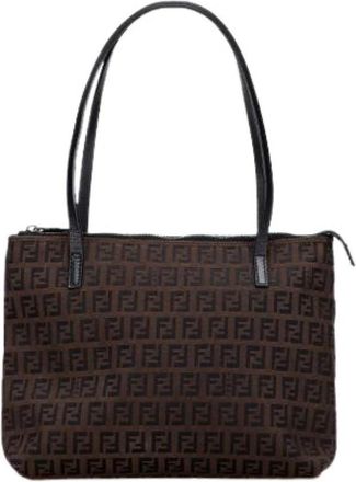 Fendi Pre-owned Tote Bag - Dames - Vintage Shopper - Bruin - ONE Size - Leer - Vintage