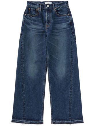 Moussy Vintage Jeans Espanola a gamba ampia - Blu