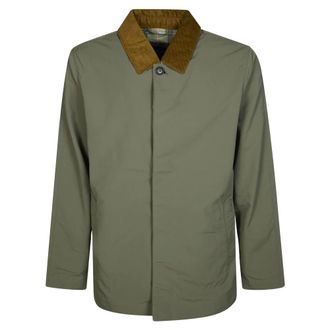 Barbour Light Jackets, male, Green, Size: M Short Rokig Showerproof Super Leggero