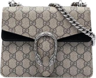 Gucci Pre-owned Mini Dionysus Crossbody - Dames - Vintage Schoudertas - Beige - ONE Size - Leer - Vintage