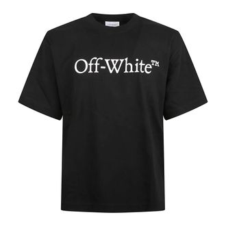 Off-white T-Shirts, male, Black, Size: S Big Bookish Skate T-Shirt