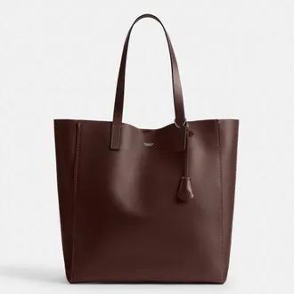 Coach Broadway Leather Tote Bag In Maple