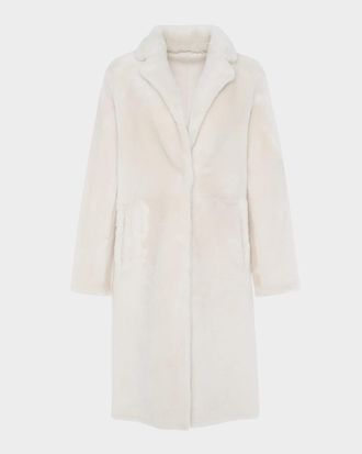 Gorski Short Reversible Merino Lamb Shearling Coat