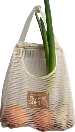Generic Mesh Tote Bag - Large Reusable Market Bag | Perfect Home Basket Storage for Travel and Shopping for Harvest Beach Picnic